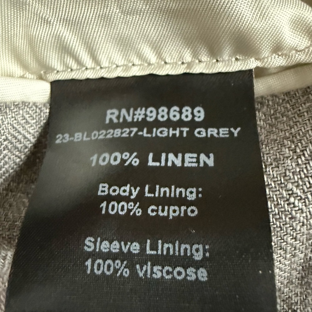 Todd Snyder Light Grey Herringbone Madison Suit Jackie NWT 100% Linen - Picture 6 of 13